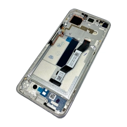 Xiaomi Mi 10T / Mi 10T Pro - wyświetlacz LCD srebrny ramka ORYGINAŁ